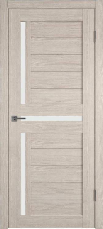 Межкомнатная дверь Владимирская Фабрика Дверей Atum 16 Cappuccino стекло White Cloud 600x2000