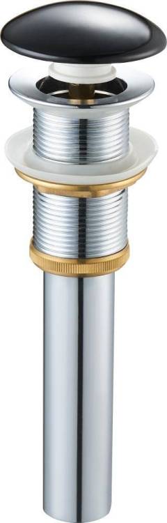 Донный клапан SantiLine SL-104 без перелива, черный