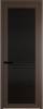 Межкомнатная дверь Profil Doors 1 AGP цвет профиля Деорэ, стекло безопасное 6 мм мору черный 800x2000