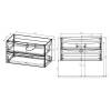 Тумба под раковину Vincea Mia VMC-2MA900RW 900 подвесная, 2 выкатных ящика soft close, R.Wood фото 7