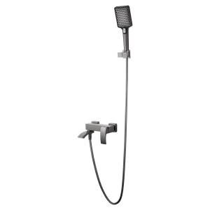 Смеситель для ванны Wonzon & Woghand WW-88639009-BGM с душевым гарнитуром, темный графит