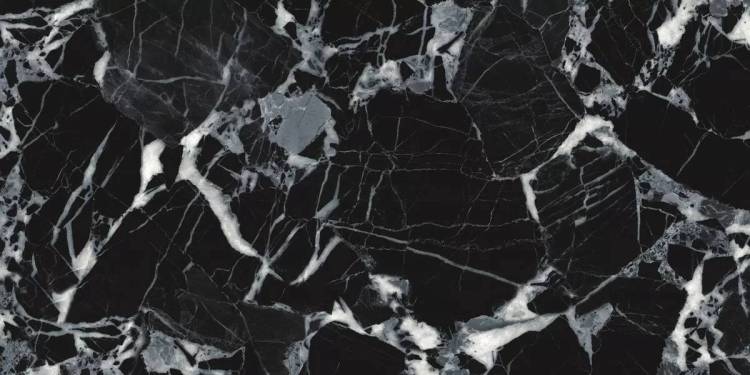 Керамогранит Ennface Accent ENACN4005HG60120 Black Луна High Glossy 120x60x0.9