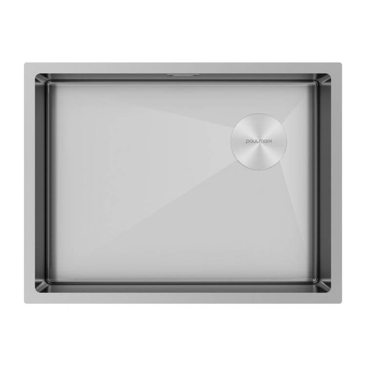 Мойка кухонная Paulmark Next-Skew 58 Uni PM885844-BS Брашированная Сталь, 58x44