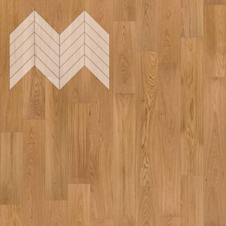 Паркетная доска Lab Arte Chevron Pro Французская Елка Дуб Рустик Кольт лак 490-600x110x14