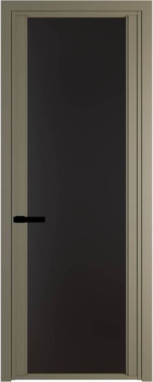 Межкомнатная дверь Profil Doors 2 AGP цвет профиля Шампань, стекло безопасное 6 мм монохром черный 800x2000