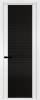 Межкомнатная дверь Profil Doors 2 AGP цвет профиля Вайт, стекло безопасное 6 мм мору черный 800x2000