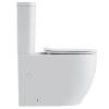 Унитаз компакт Black&White W-7789 7789W Безободковый Белый фото 4