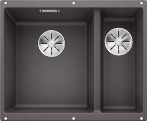 Мойка кухонная Blanco Subline 340/160-U 523549 темная скала
