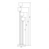 Торшер Escada Denver 1109/4 White/Silver фото 2