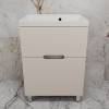Тумба с раковиной Style Line Матис 60 напольная, крем, раковина жасмин, 82x60x45