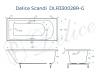 Ванна из искусственного камня Delice Scandi DLR330028R-G 175x70, белая глянцевая, с ручками хром, без ножек фото 11