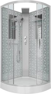 Душевая кабина Niagara Lux NG-7715WBK серебро, без крыши