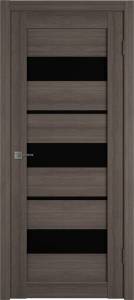 Межкомнатная дверь Владимирская Фабрика Дверей Atum 23 Grey стекло Black Gloss 700x2000