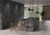 Керамогранит Laminam Diamond LAMF012813 Calacatta Black Bocciardato 5.6mm 120x300 фото 4