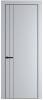 Межкомнатная дверь Profil Doors 12 PE полотно Лайт Грей, кромка алюминиевая с четырех сторон черная, алюминиевый молдинг 3мм 800x2000