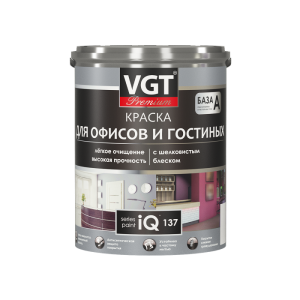 Краска акриловая для офисов и гостиных VGT Premium IQ137 база А 2 л