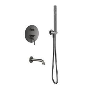 Душевой комплект AQUAme AQM8406GM металл