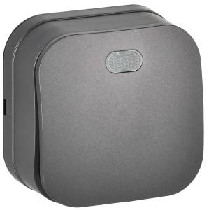 Выключатель 1-клавишный IEK Glory EVH11-K46M-10 сталь матовый