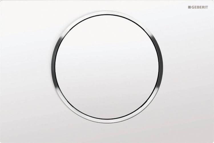 Кнопка смыва Geberit Sigma 10 115.758.KJ.5 белая, хром