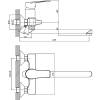 Смеситель для ванны Orange Berti M17-211cr фото 2