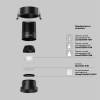 Встраиваемый светильник Technical Dip DL117-15W-4K-B фото 3