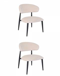Кресло лаунж Stool Group Ayla DX-2718 FINE-103 X2 Молочный 2 шт.