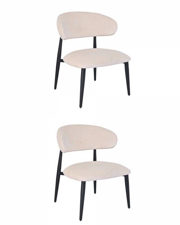 Кресло лаунж Stool Group Ayla DX-2718 FINE-103 X2 Молочный 2 шт.