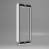 Душевая дверь в нишу Vincea Dice VDS-4D110CL 1100x2000, профиль хром, стекло прозрачное фото 2