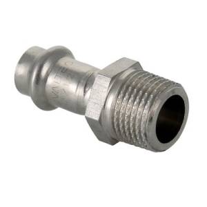 Соединитель VALTEC из нержавеющей стали, наружная резьба 18 x 1/2
