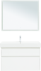 Мебель для ванной Aquanet Nova Lite 100 белая глянцевая, 2 ящика