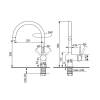 Смеситель для кухни Ulgran Quartz UQ-021-04 платина фото 2