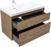 Тумба с раковиной Aquanet Nova Lite 2.0 100 L 365908 Дуб рустикальный фото 2