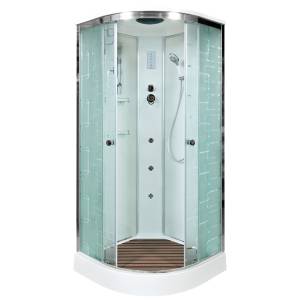 Душевая кабина AvaCan EM1590GM+EL с гидромассажем и электрикой, 90x90x220