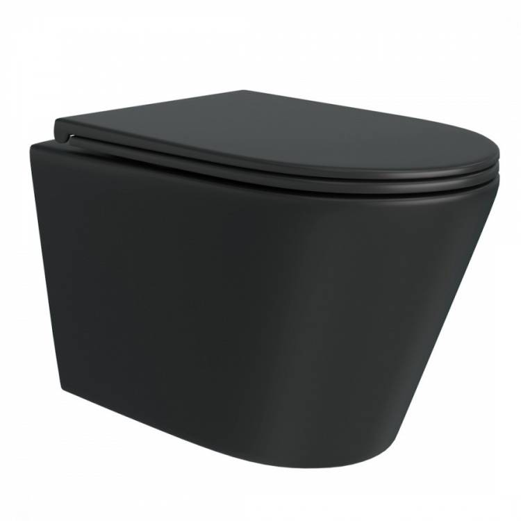 Унитаз подвесной Maretti Florenza FL10PBM97-560 безободковый, сиденье микролифт, черный