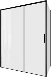 Душевой уголок Aquanet Pleasure Evo AE65-150x80-BT профиль черный, прозрачное стекло