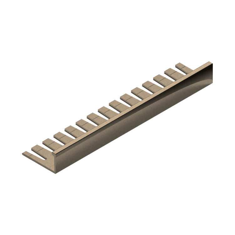 Профиль L-образный гибкий Neexy pv05-04 MG золото матовое 270x1x2.15