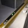 Душевая дверь в нишу Veconi Premium Trento PTD30-G-150-01-C4 профиль брашированное золото, стекло прозрачное, 150x200 фото 7