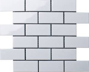 Мозаика Starmosaic Brick & Metro A32000/A1001G White Glossy 29.1x29.5