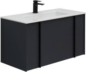 Тумба с раковиной Allen Brau Reality 1.32006.AM антрацит матовый, 91x50