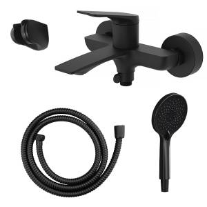 Смеситель для ванны Azario Lursy AZ-K3049B черный матовый