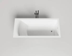 Ванна из искусственного камня Salini Cascata 104113G белая глянцевая, 170.6x75.1