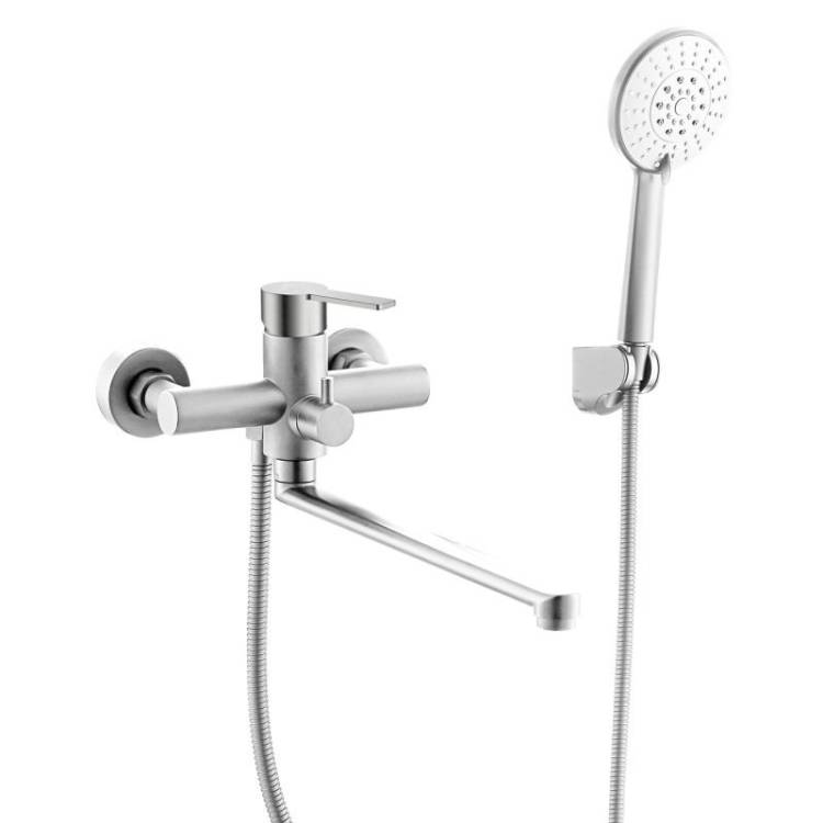 Смеситель для ванны с душем Agger Easy A3121122 сатин