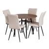 Стул Tetchair Monte Carlo Trend 25234 молочный, черный, велюр фото 15