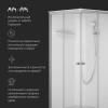 Душевая кабина Am.Pm X-Joy W94C-403-090MT 90x90, профиль матовый хром, стекло прозрачное фото 6