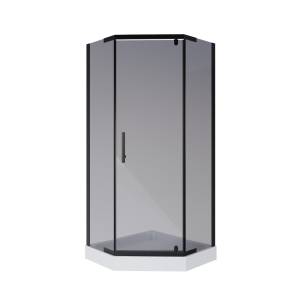Душевой уголок Niagara Eco NG-010-14DT 100x100x195 Универсальная, профиль Черный, 2 места