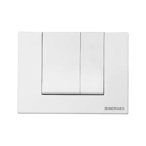 Кнопка смыва Berges Novum 40044 S4 белый, матовый
