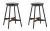 Набор из 2 полубарных стульев Stool Group Knobb 9117H65 black X2 черный