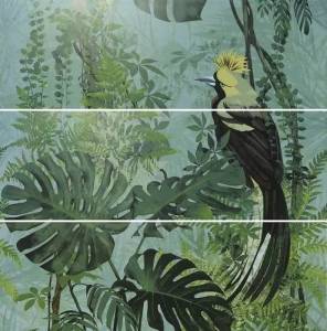 Панно Ape Ceramica Silk A036268 Decor Set (3) DEF Virnia Turquoise 40x120