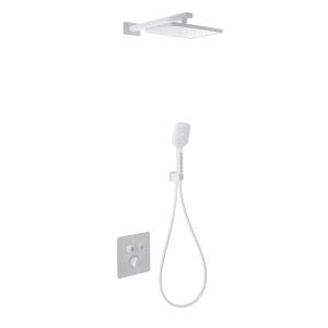 Душевой комплект Wonzon & Woghand WW-B4003-MW белый, с термостатом