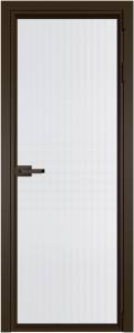 Межкомнатная дверь Profil Doors 1 AV цвет профиля Деорэ, стекло безопасное 6 мм мору белый 800x2000